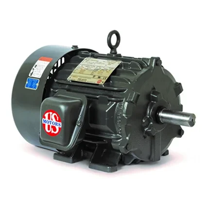 US Motors Hostile Duty TEFC, 5 HP, 3-Phase, 1800 RPM Motor, HD5P2E